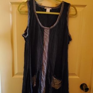 Cute wrinkled pull over dress